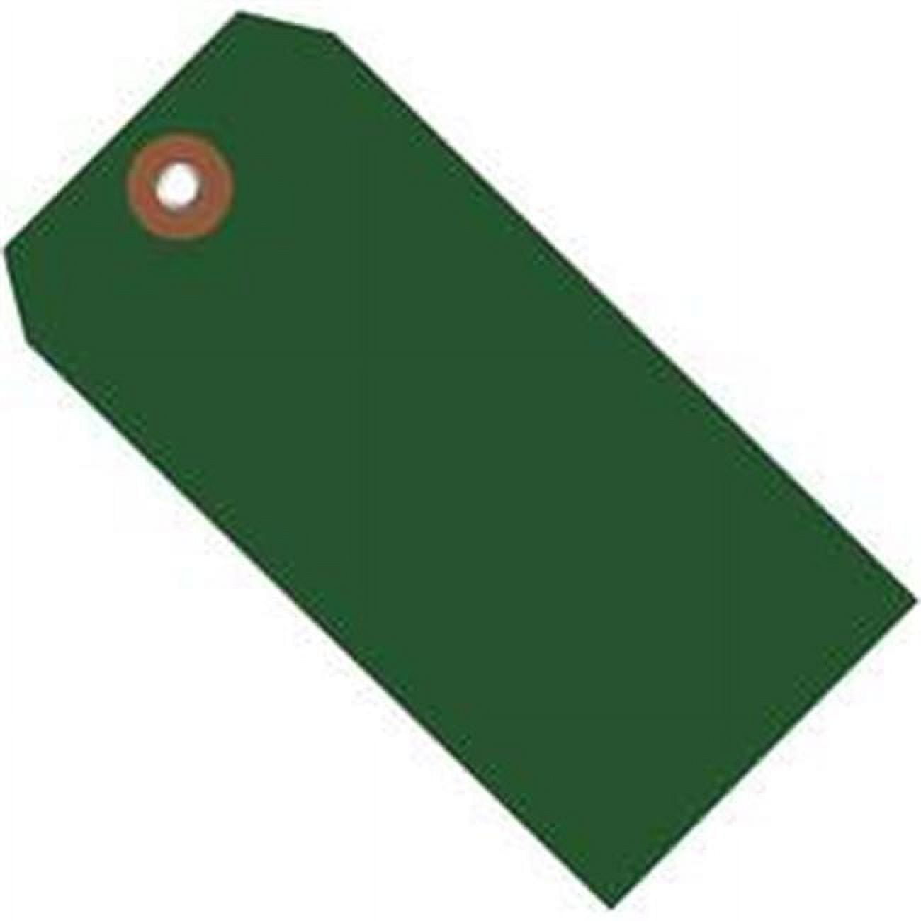 4.75 x 2.38 in. Green Plastic Shipping Tags - Pack of 100