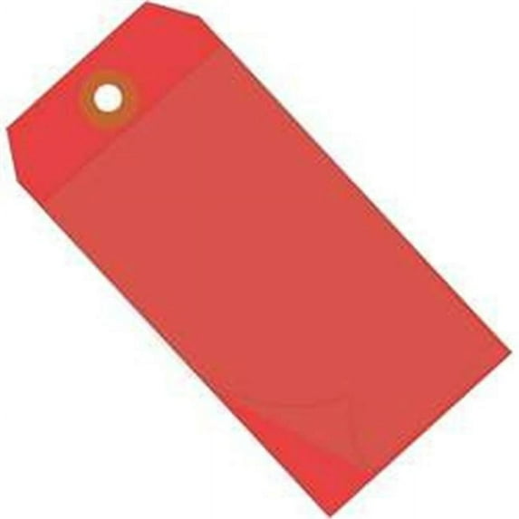 4.75 x 2.38 in. Red Self-Laminating Tags - Case of 100