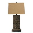 thumbnail image 1 of 4.75" x 9.5" x 29.5" Brown, Vintage With Metal Pedestal - Table Lamp, 1 of 3