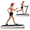 thumbnail image 1 of 4.75HP 2 In 1 Folding Walking Pad Treadmill with Remote APP Control, 1 of 8