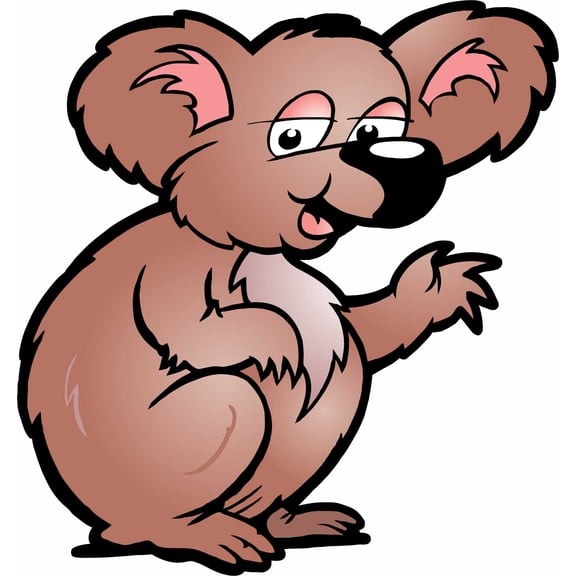 4.75in x 5in Koala Vinyl Sticker