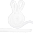 thumbnail image 1 of 4.75m Christmas Faux Fur Ribbon Trim 3cm White Fluffy Faux Fur Strips Artificial Rabbit Fur Crafts Sewing Trimmings Furry Ribbon for Costume Accessories Christmas Tree Winding Garlands, 1 of 9