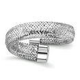 thumbnail image 1 of 4.75mm 14k With Rhodium Mesh Bypass Stretch Ring Ring for Women - .7 Grams, 1 of 2