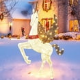 4.7FT Outdoor Yard Decorations Christmas Unicorn,Weather Proof Lighted