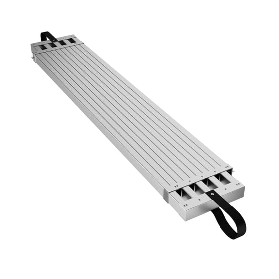 4-7ft Telescoping Plank, Aluminum Work Plank, Aluminum Extension Plank 440lbs Capacity, Aluminum Scaffolding Plank with Skid-Proof Platform Scaffold Ladder Accessory
