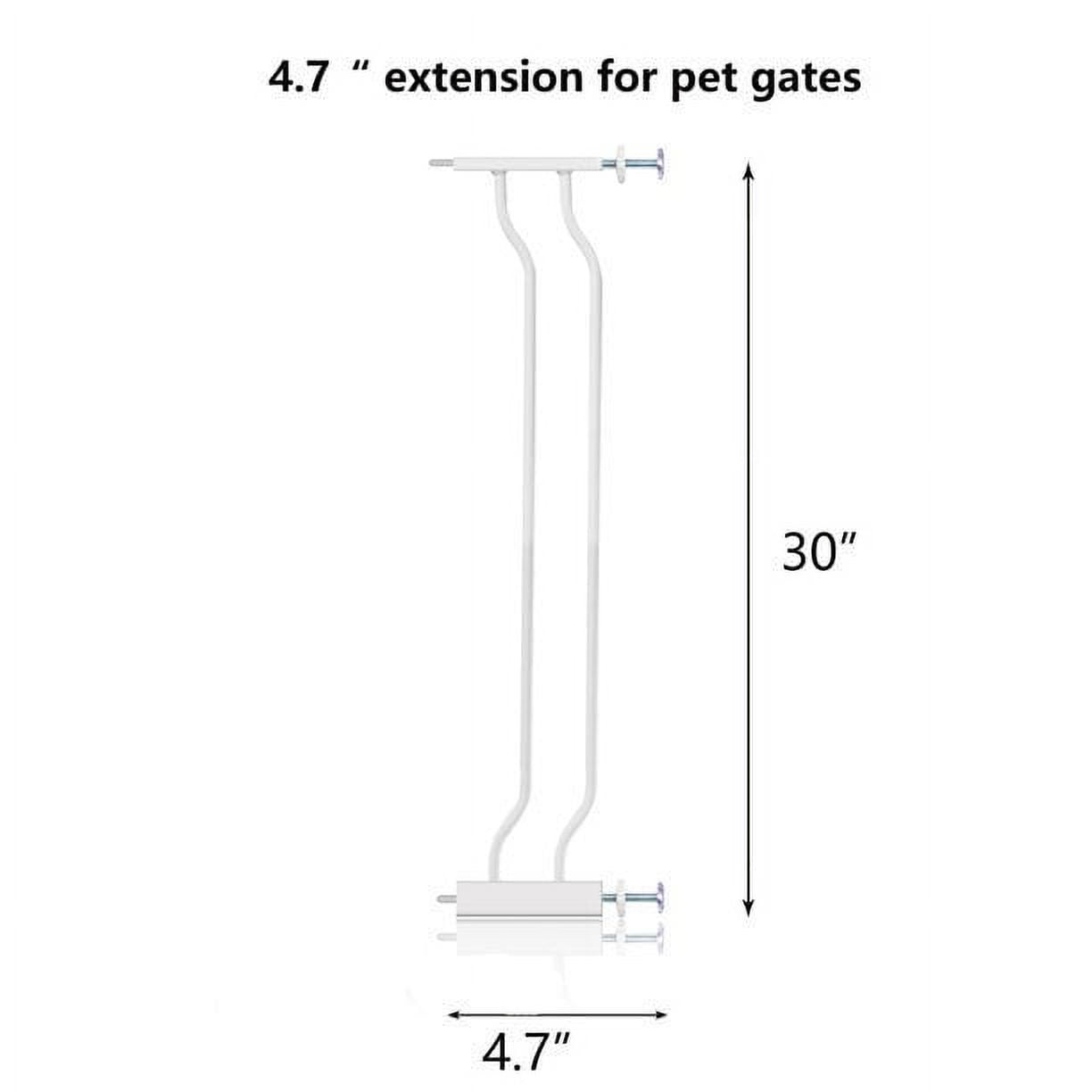 4.7inch Extra Wide Baby Gate Extension, AutoClose, HoldOpen, Easy