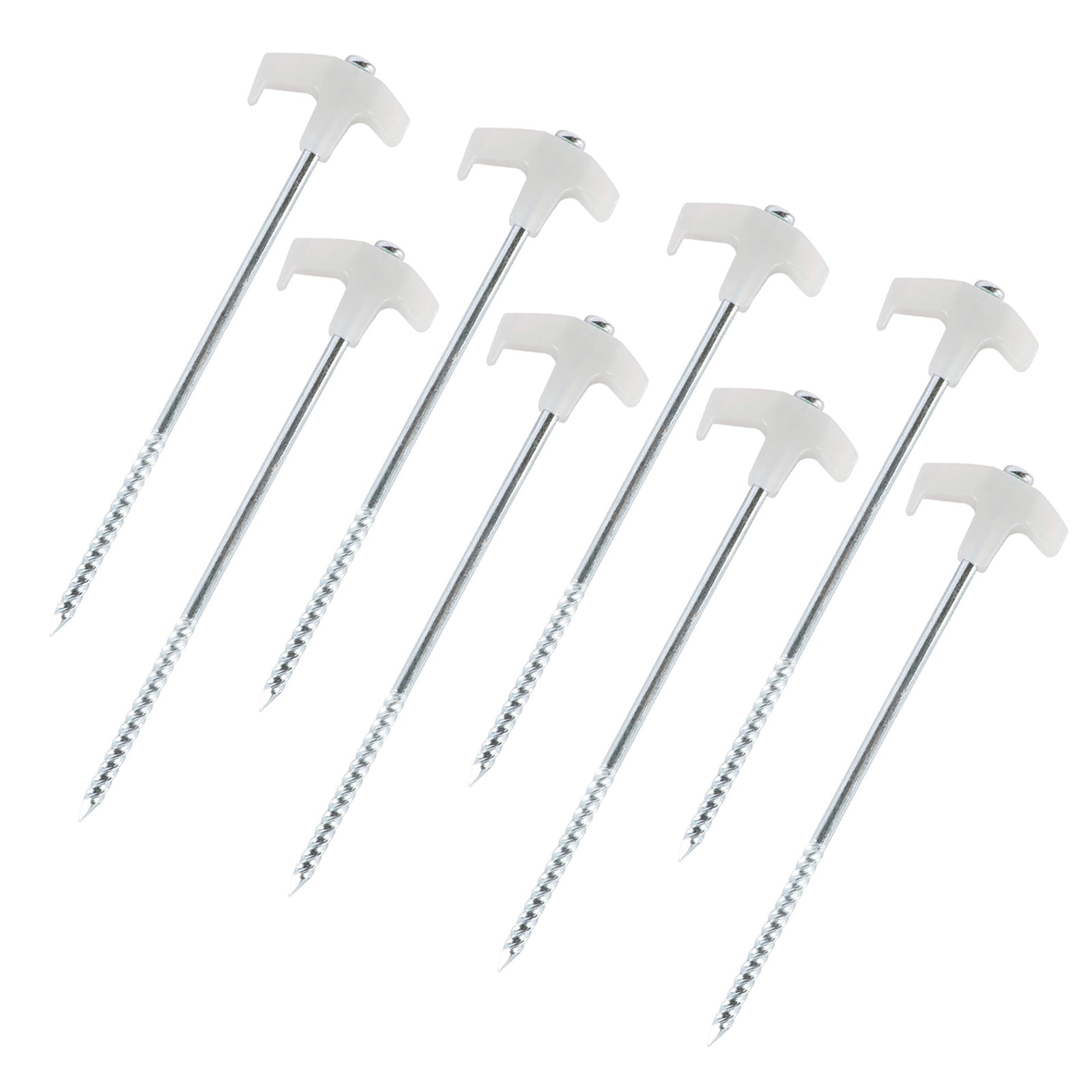 4/8/10Pcs Florescent Campings Tent Peg Outdoor Ground Pin Long Screw Canopies Stakes Peg Hikings Tent Stakes Pin