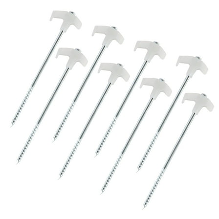 4/8/10Pcs Florescent Screw Thread Tent Stakes Pin Outdoor Campings Tent Peg Ground Pin for Fixings Tent Tarps Awnings