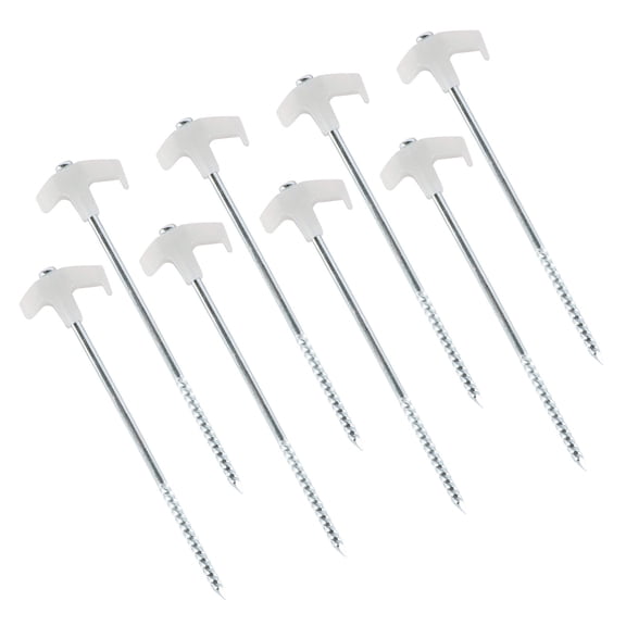 4/8/10Pcs Screw Canopies Stakes Ground Peg Florescent Long Screw Thread Tent Stakes Campings Peg for Fixings Campings Tent