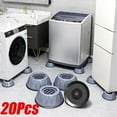 thumbnail image 1 of 4/8/12/20PCS Anti Vibration Feet Pads Rubber Mat Slipstop Silent Universal Washing Machine Refrigerator Furniture Fixed Raiser Dampers Stand, 1 of 9