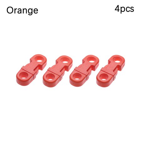 4/8/12/20pcs High quality Paracord Bracelet Accessories Curved Plastic Webbing Outdoor Tool Camp Bag Parts Dog Collar Strap Side Release Buckle ORANGE 4PCS