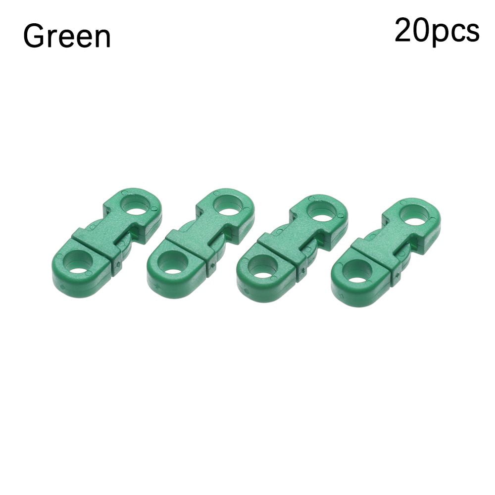 4/8/12/20pcs Hot sale 5mm Paracord Bracelet Accessories Curved Dog Collar  Strap Webbing Outdoor Tool Side Release Buckle Camp Bag Parts GREEN 20PCS 