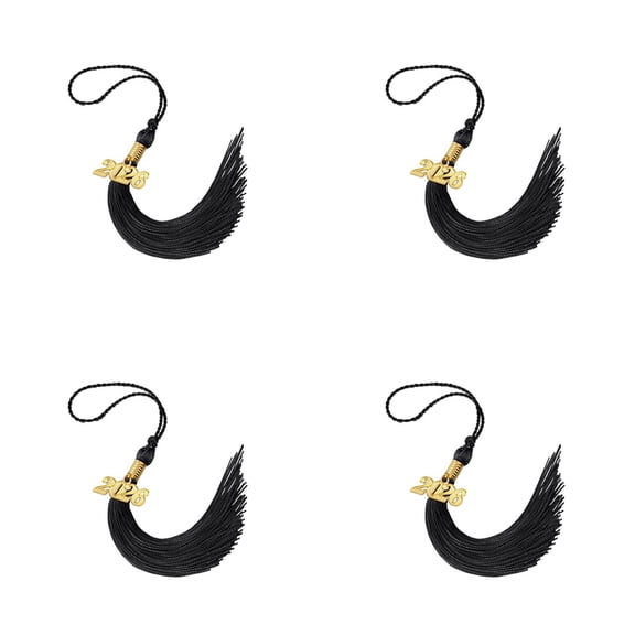 4/8/12PC Graduation Tassel 2026 with Gold Year Charms, 2026 Tassel for Graduation Cap Decorations, Graduations Cap Accessories for Kindergarten Elementary School University Ceremonies