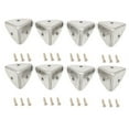 thumbnail image 1 of 4/8/12PCS Luggage Corner Retro Iron Corner Protect Wooden Box Corner Protect, 1 of 5