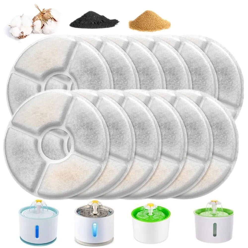 4/8/12Pcs Dog Feeders Fountain Filters Cat Water Replacement Filter for