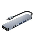 4 / 8 In 1 USB 3.0 Hub For Laptop Adapter PC PD Charge 8 Ports Dock