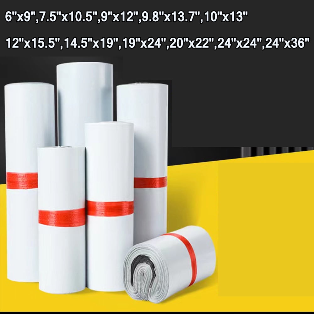 4.8 Mil Poly Mailers Shipping Bag Strong Mailing Envelopes Boutique Packaging Postal Self Seal Adhesive Waterproof and Tear Proof Small Business for Clothes,Books