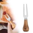 thumbnail image 1 of 4.8'' Mini Appetizer Forks, Stainless Steel Cheese Fork / Pickle Fork with Wooden Handle, 1 of 9
