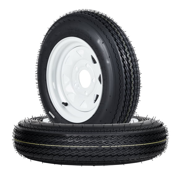 4.80-12 480-12 480X12 Trailer Tire and Wheel Assembly, Heavy-Duty Load ...