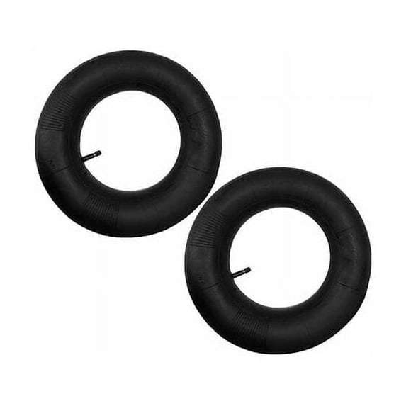 4.80/4.00-8 Inner Tube for Wheelbarrows, Trailers, Lawn Mowers, Unicycles & Scooters - Bent Valve Stem - Set of 2, Black Rarida