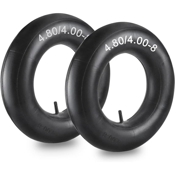 4.80/4.00-8" Tire Inner Tubes by For Heavy Duty Cart,Like Hand Trucks, Garden Carts,Mowers And More, Pack of 2