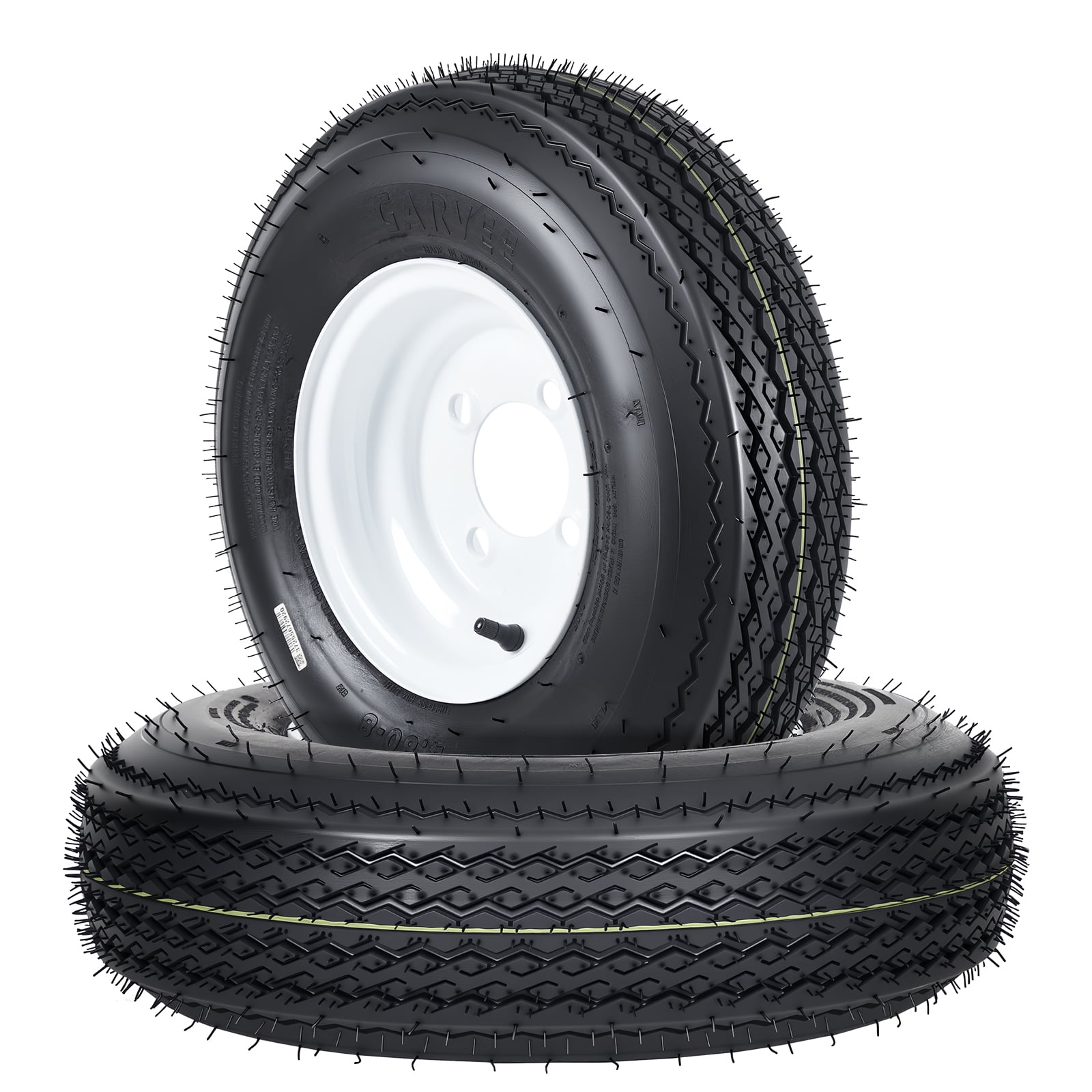 4.80-8 4.80x8 480-8 Trailer Tire and Wheel Assembly, Heavy-Duty Load ...