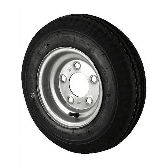 4.80X8 Loadstar Trailer Tire LRB on 5 Bolt Galvanized Wheel
