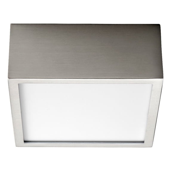 4.87 Inch 8.4W 120V 1 Led Flush Mount-Satin Nickel Finish Oxygen Lighting 3-610-24