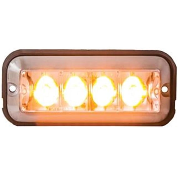 4.87 in. Amber Raised LED Strobe Light