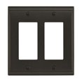 thumbnail image 1 of 4.87 x 4.93 in. Candler 2 Rocker Wall Plate, Black Bronze, 1 of 1