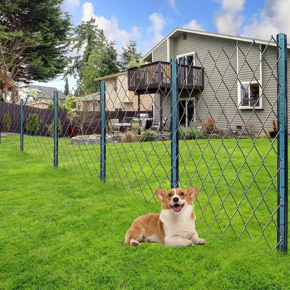 4.8FT Metal U-Post Fence Stakes – Durable Steel, Weather Resistant, No-Dig, For Garden, Farm, Yard Wire Mesh Fencing – Pack of 10 – Specs: 10pcs, Size: 4.8FT