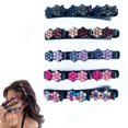 thumbnail image 1 of 4/8PCS Sparkling Crystal Stone Braided Hair Clips, 2022 New Rsvelte Braided Hair Clips for Women, Hair Bands with Clips, Rhinestone Hair Clip, Satin Fabric Hair Clips (5pcs), 1 of 5
