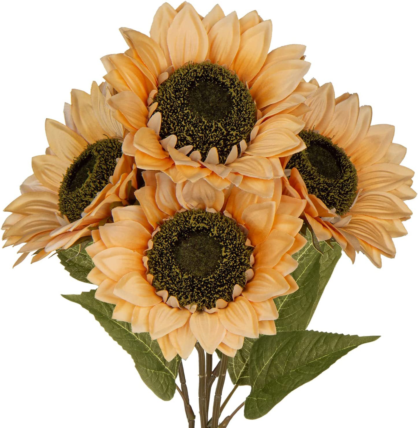 Large Silk Sunflowers Artificial Flowers 25 Long Stem Tall Artificial  Sunflower 4PCS Fake Sun Flowers Bulk Rustic Faux Sunflowers with Stem for  Home