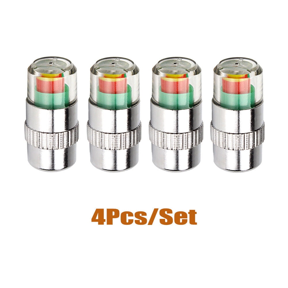 4/8Pcs Car Auto Tire Pressure Monitor Valve Stem Cap Sensor Indicator