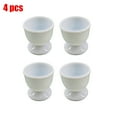 thumbnail image 1 of 4/8Pcs Ceramic Egg Cup Porcelain Holder Breakfast Boiled Cooking Easy to Clean Childhood Memories Kitchen, 1 of 8