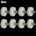 4/8Pcs Replacement Shower Door Rollers / Runners / Wheels Grooved 22Mm