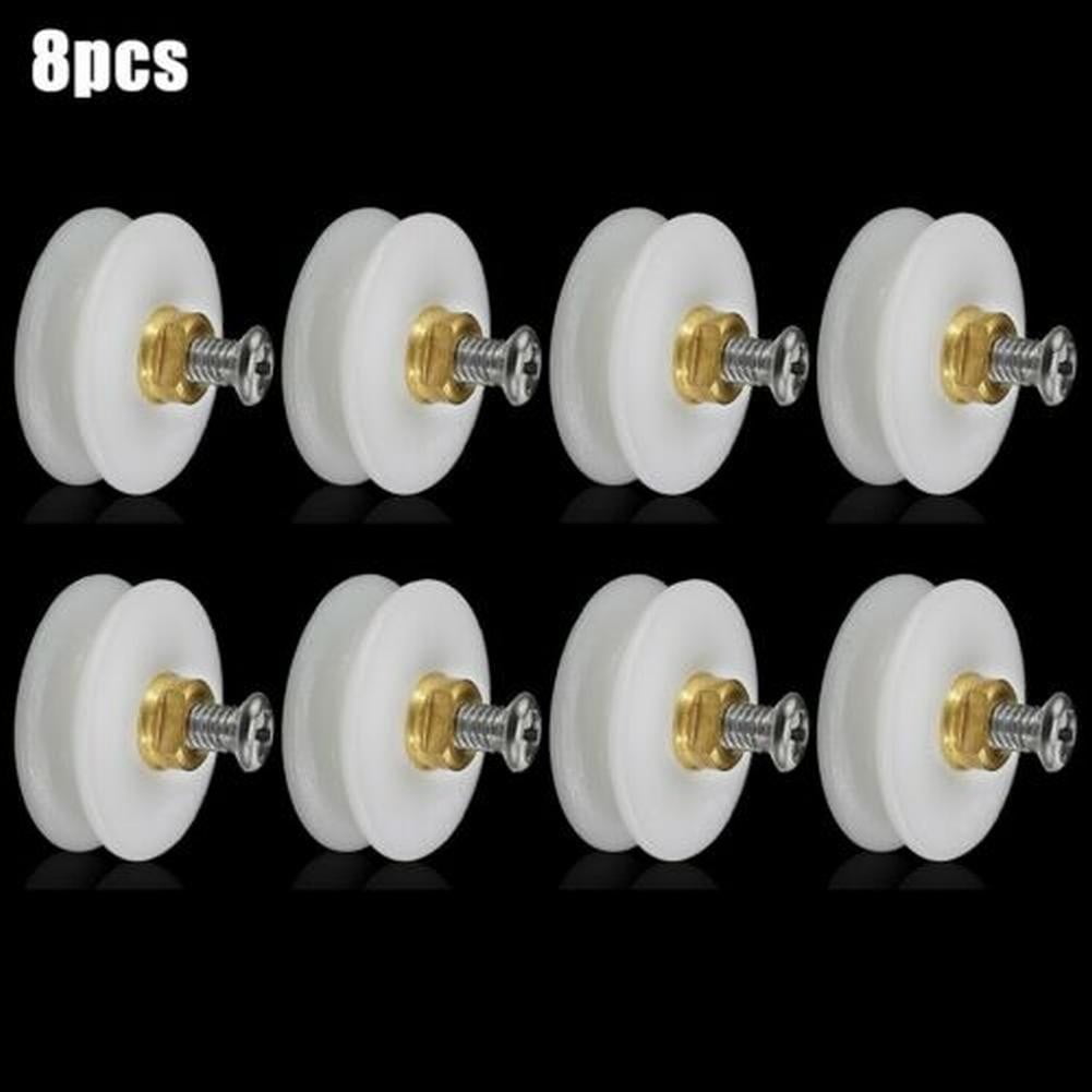 4/8Pcs Shower Door Rollers Runners Wheels Replacement Part Bathroom