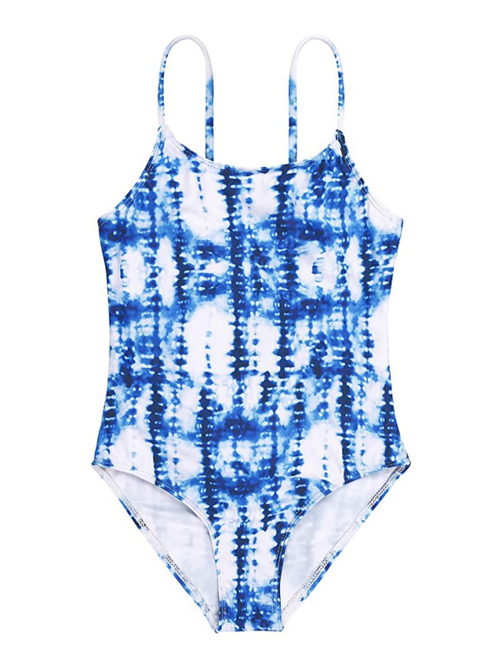 48T Little Girls Swimsuit Printed OnePiece Adjustable Swimwear Kids