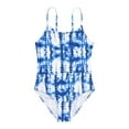 thumbnail image 1 of 4-8T Little Girls Swimsuit Printed One-Piece Adjustable Swimwear Kids Bathing Suit with UPF 50+ Sun Protection, 1 of 4
