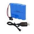 thumbnail image 1 of 4.8V 1000mAh AA Rechargeable RC Toy Car Battery SM2P Plug RC TRUCK Stunt Car Excavator Toy Car Battery And USB Charging Cable 1PCS, 1 of 6