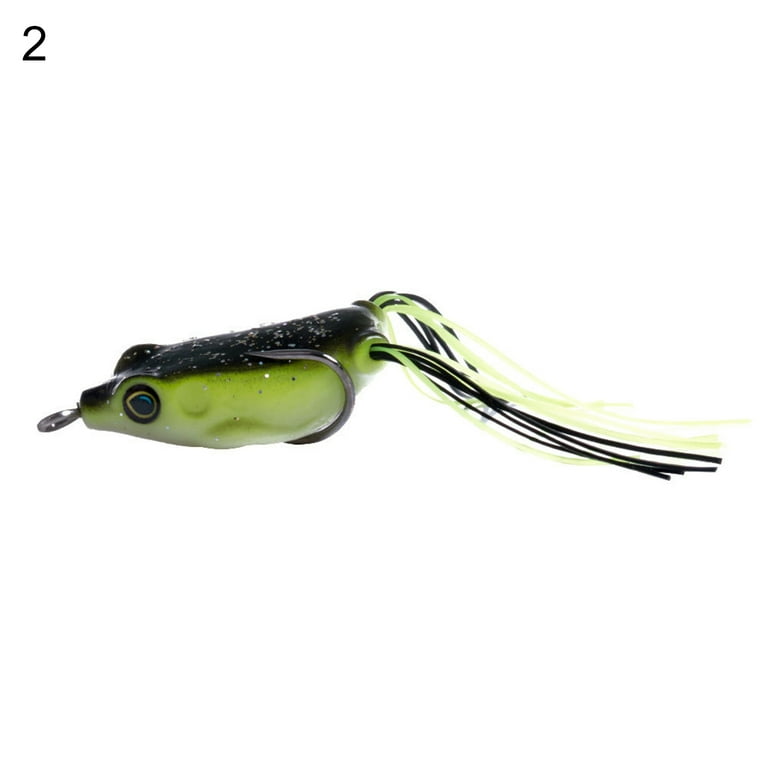 4.8g 4cm Artificial Mini Soft Frog Faux Bait Fake Lure with Hook Fishing Tackle, Size: 4 cm, Green