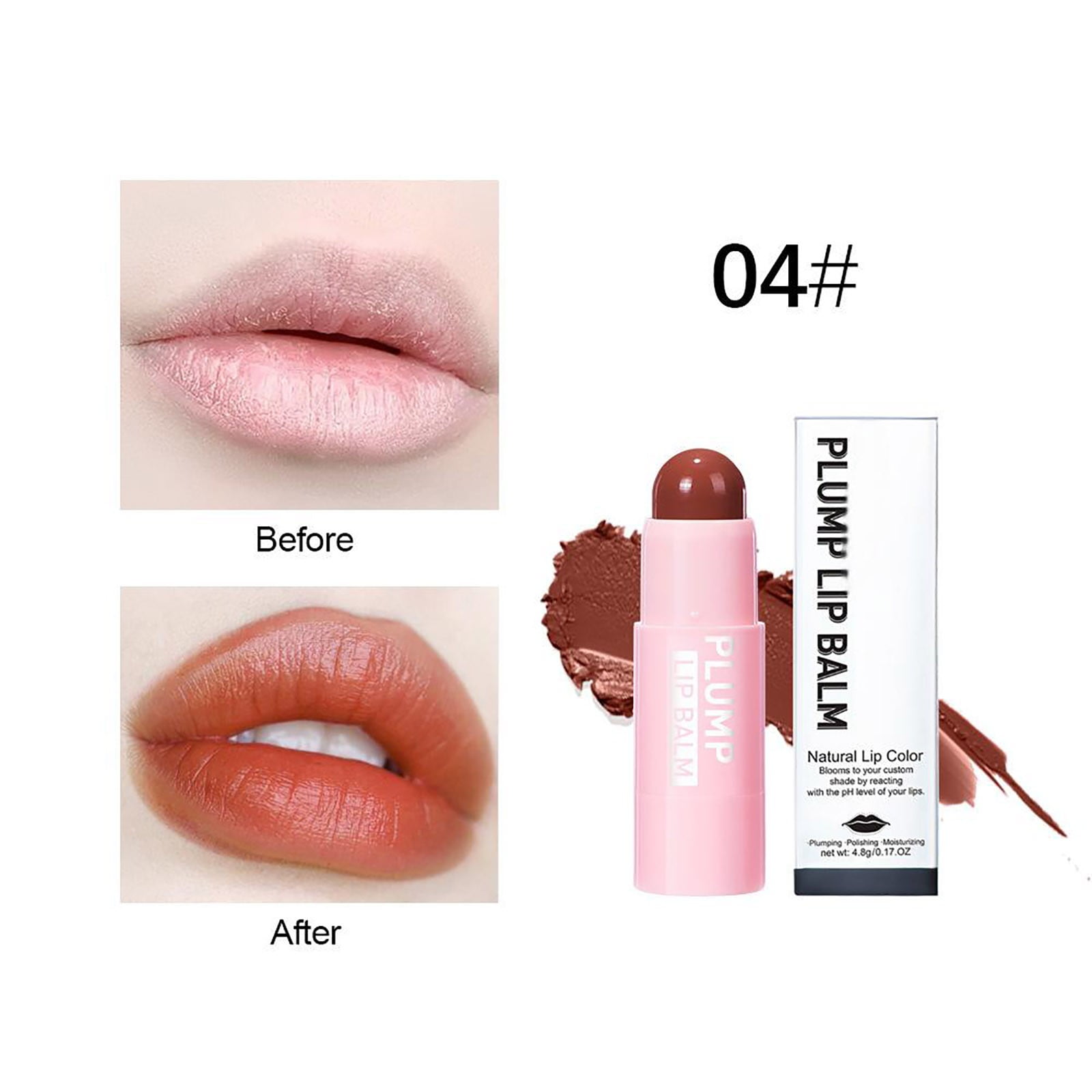 4.8g Lip Plumper With Smooths Lines Elasticity 4 Shades Of Nourishing
