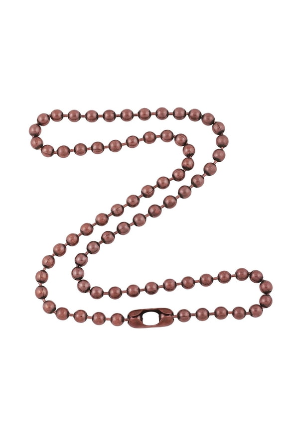 4.8mm Large Antique Copper Ball Chain Necklace with Extra Durable Color Protective Finish - 14 Inches