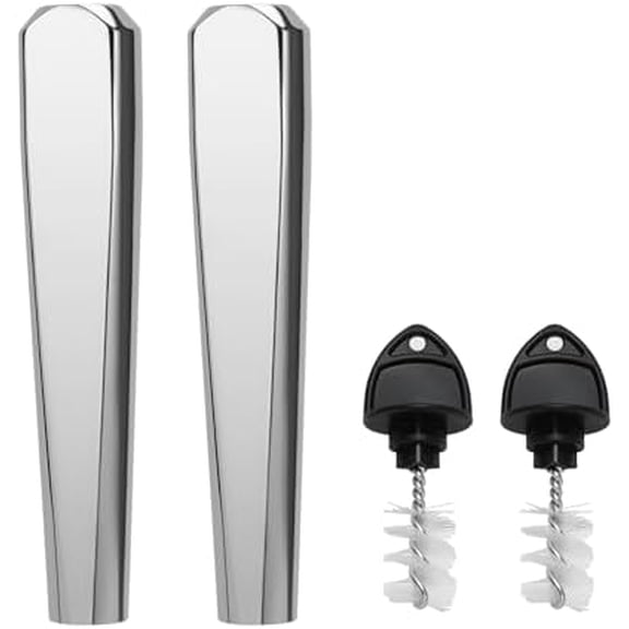 4.9" Beer Faucet Handles All 304 Stainless Steel Keg Tap Handle Standard 3/8" Thread American Draft Beer Tap Handles for kegerator Tower for bar(2PACK)$$Home Decor, Kitchen, & Other