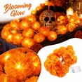 thumbnail image 1 of 4.9 Ft Marigold LED String Lights, Battery Operated Waterproof Decorative Lights for Halloween Day of Dead Party, Mexico Flower for Home Garden Patio Indoor Outdoor, 10 Lights, 1 of 4