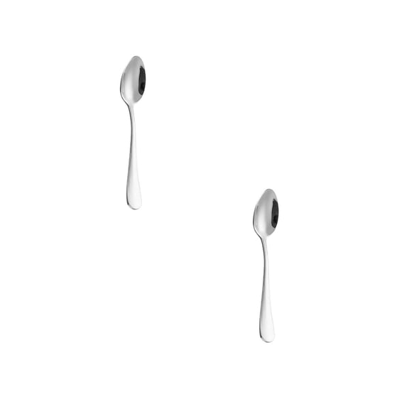 4.9 Inches Stainless Steel Tea Spoon,Durable Dishwasher Safe Teaspoons,Silverware Dessert Spoons For Kitchen,Small Spoons For Restaurant,2Pcs