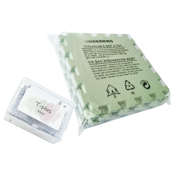 4/9 Pcs Knitting Blocking Mats Thick Grids Board Crochet Blocking Board with Grids T-Pins Blocking Mats Needleworks Tool