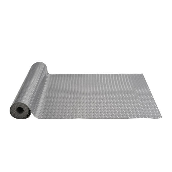 Garage Floor Mat Garage Flooring Roll 4.9x13ft Diamond Plate PVC Vinyl Non slip