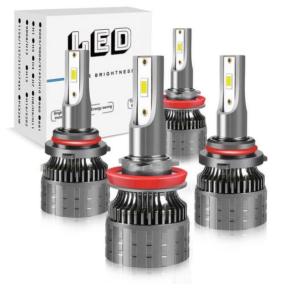 4* 9005 H11 Combo LED Headlight Bulbs KIT for 2013-2020 Chevrolet Trax High Low Beam
