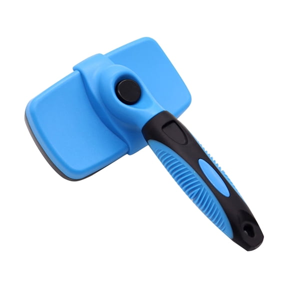 4.92*7.08 Inch Self Cleaning Slicker Brush, Dog Cat Bunny Pet Grooming Shedding Brush - Easy to Remove Loose Undercoat, Pet Massaging Tool Suitable for Pets with Long or Short Hair